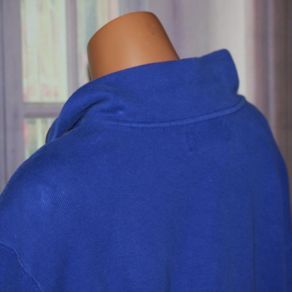 Men's Polo Ralph Lauren Blue Cotton Blend Pullover - Picture 5 of 5